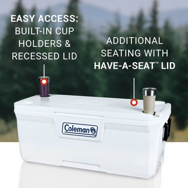 Cooler Box - Coleman Classic Series 150QT/142L Marine (White)