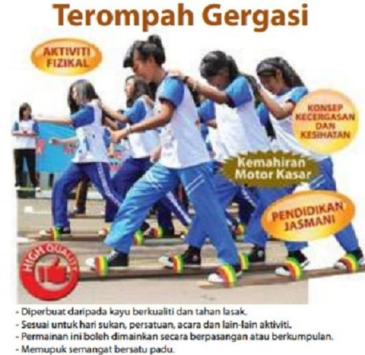 Walking Stilts / Terompah Gergasi (1pair)  - (2 Player) ITSP179 DQ
