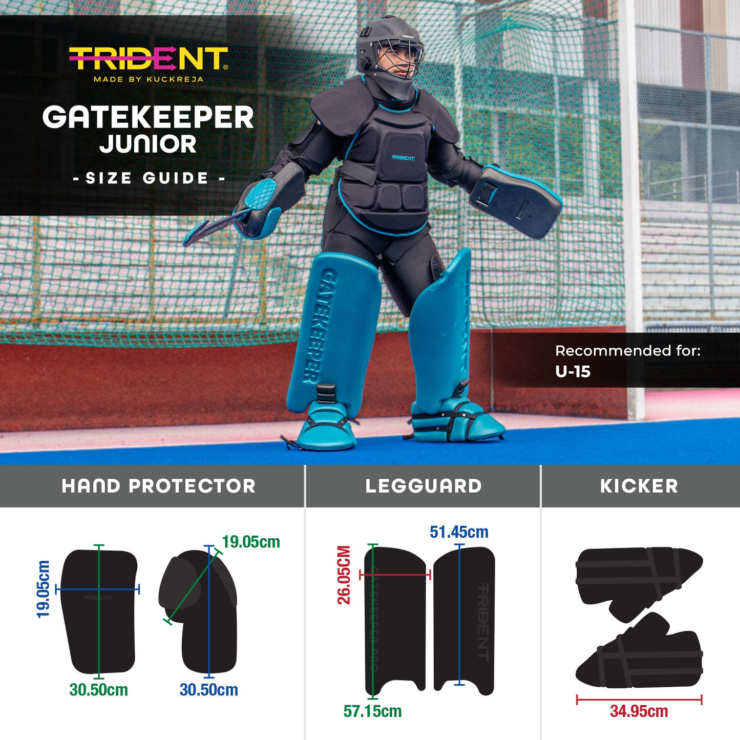 Hockey Goalie Set - Trident New Gatekeeper 2 (Junior) KQ