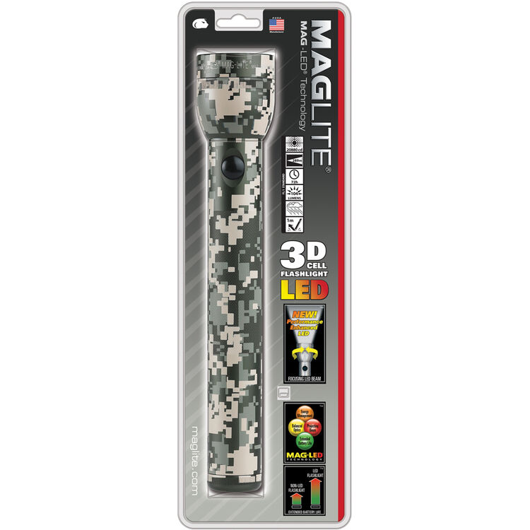 Flashlight LED - Maglite (3-Cell D) Universal Camo UQ