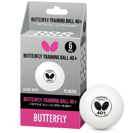 Table Tennis Ball - Butterfly 40+ Training (6pcs) CQ