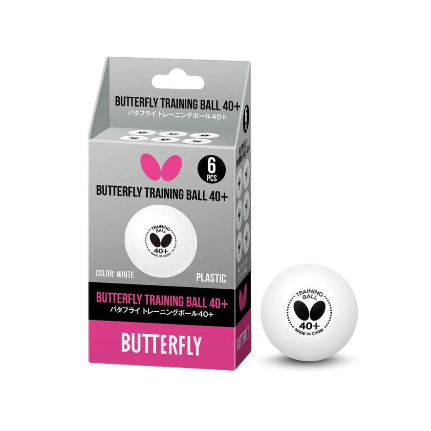 Table Tennis Ball - Butterfly 40+ Training (6pcs) CQ
