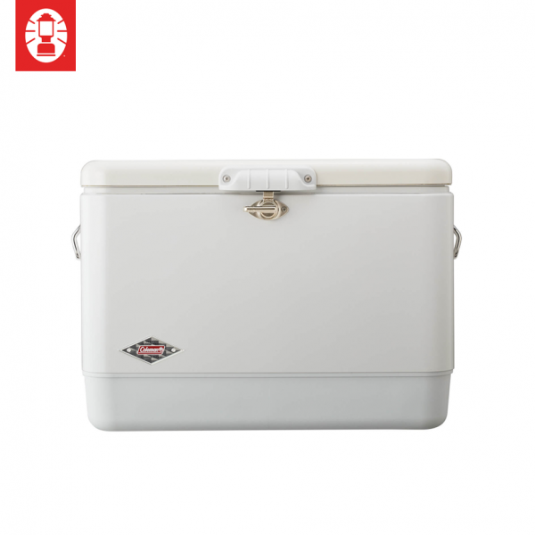 Cooler Box - Coleman 54QT/51L 70th Limited Steel Belt (White)