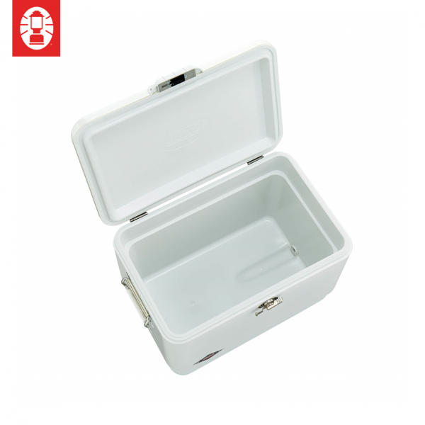 Cooler Box - Coleman 54QT/51L 70th Limited Steel Belt (White)
