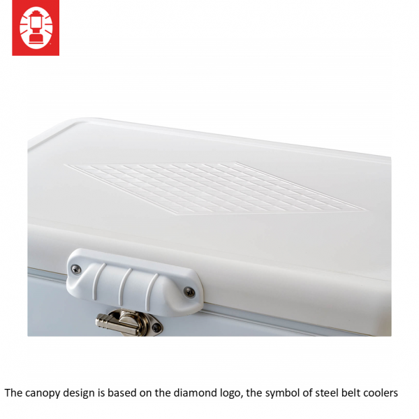 Cooler Box - Coleman 54QT/51L 70th Limited Steel Belt (White)