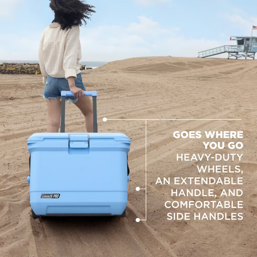 Cooler Box - Coleman 55QT (52L) Pro + Wheels