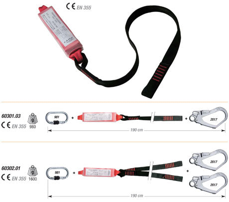 60301/60302 Camp - Webbing Lanyard w/Shock