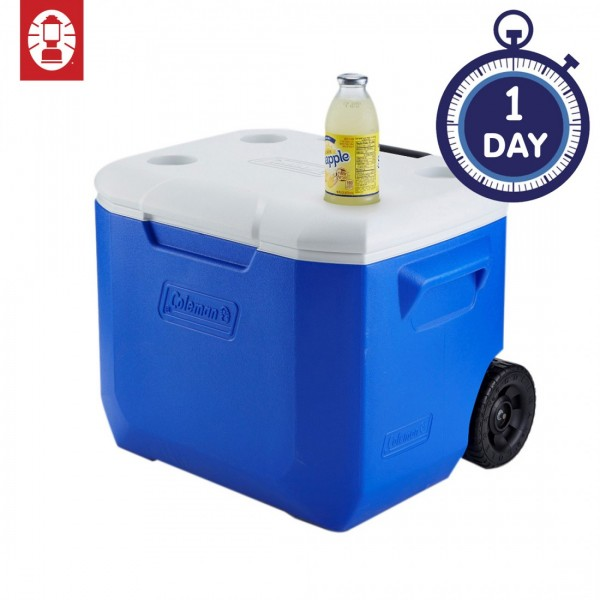 Cooler Box - Coleman 60QT/56L + Wheels