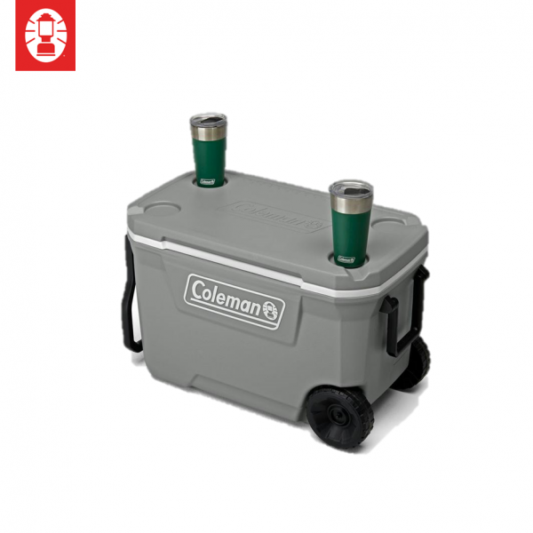 Cooler Box - Coleman Classic Series 62QT (Rock Grey) + Wheels