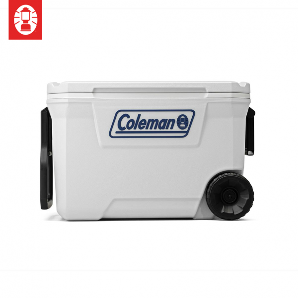 Cooler Box - Coleman Classic Series 62QT Marine (White) + Wheels