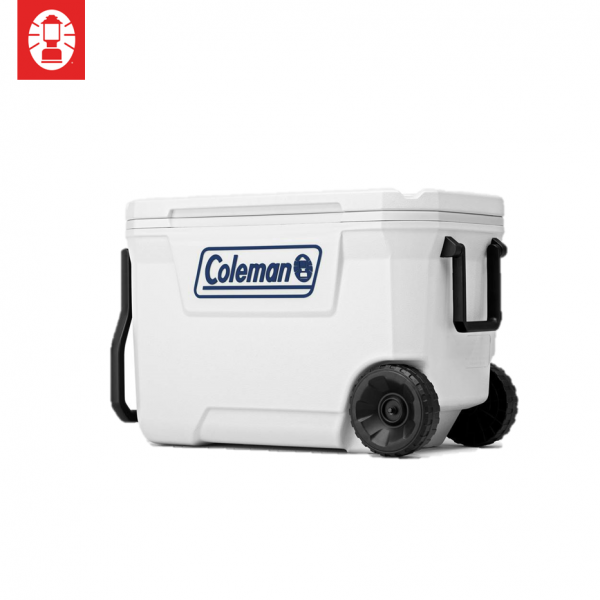 Cooler Box - Coleman Classic Series 62QT Marine (White) + Wheels