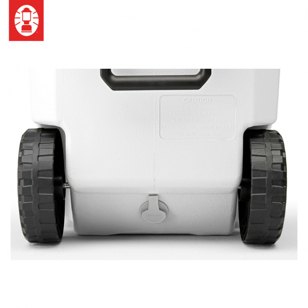 Cooler Box - Coleman Classic Series 62QT Marine (White) + Wheels