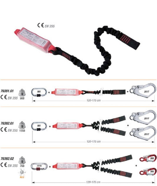 70301.01 Camp - Absorber Rewind Lanyards 1x981+2017