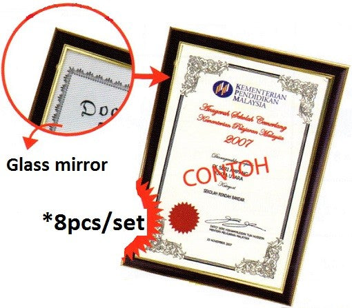 A4 Certificate Frame Set C - AP015 (8pc) PZ