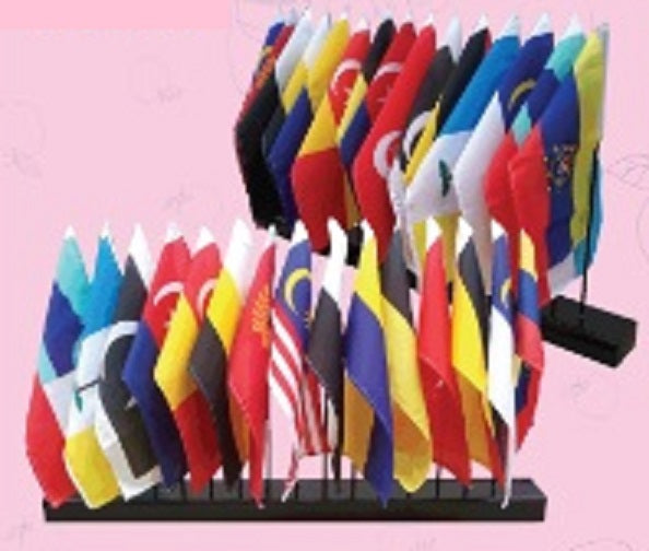 Table Flag Set Steel 2pcs - AP061 PS PZ