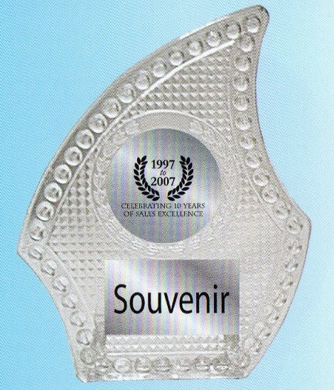 Acrylic Souvenir Plaque - SS94 (CLR)
