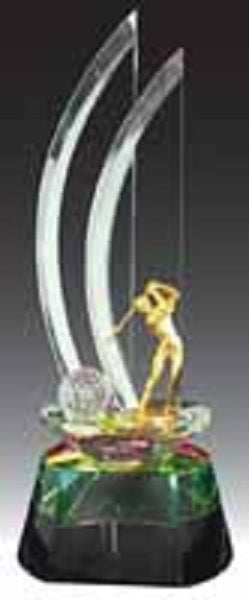 Golf Crystal Trophy - CRT90078