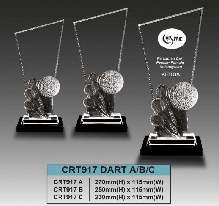 Crystal Trophy Dart - CRT917