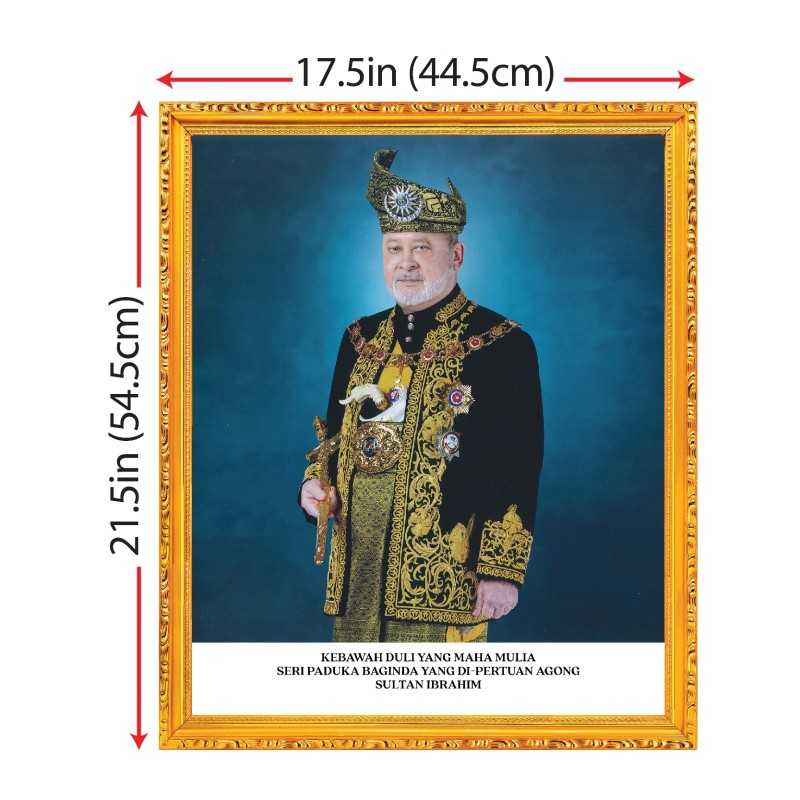 Potret +Frame - DYMM Agong Dan PermaisuriBanner Bunga Raya (Hibiscus Cloth Banner)   1 Gulung Saiz : (L) 20 x (H) 1.1 meter Material : Pongee MZ