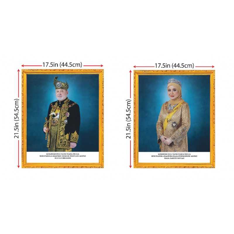 Potret +Frame - DYMM Agong Dan PermaisuriBanner Bunga Raya (Hibiscus Cloth Banner)   1 Gulung Saiz : (L) 20 x (H) 1.1 meter Material : Pongee MZ