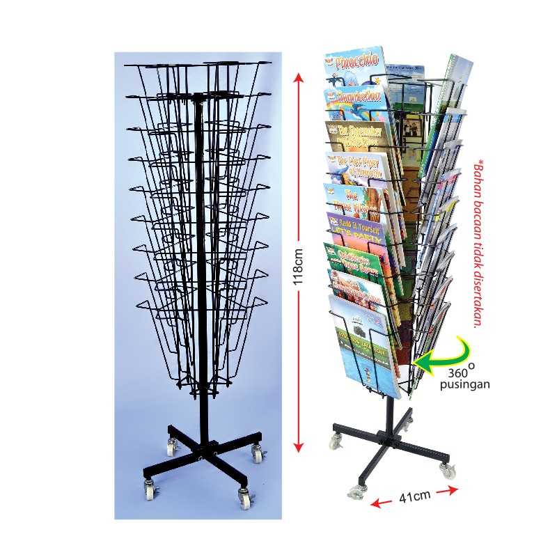 Pocket Revolver Book Display Rack - PSPS0122 MZ