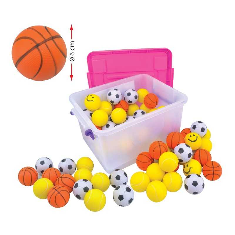 Foam PU Ball 6cm (48balls) - PJ0038 MZ
