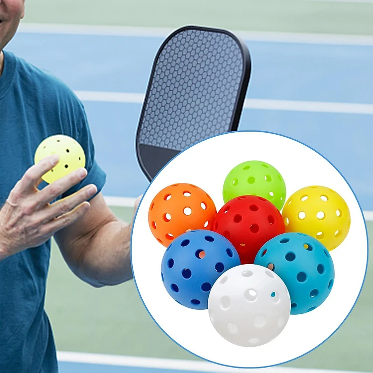 Pickleball Ball - Hana A100 D:74mm 40 Holes (6Balls) (Standard Size)