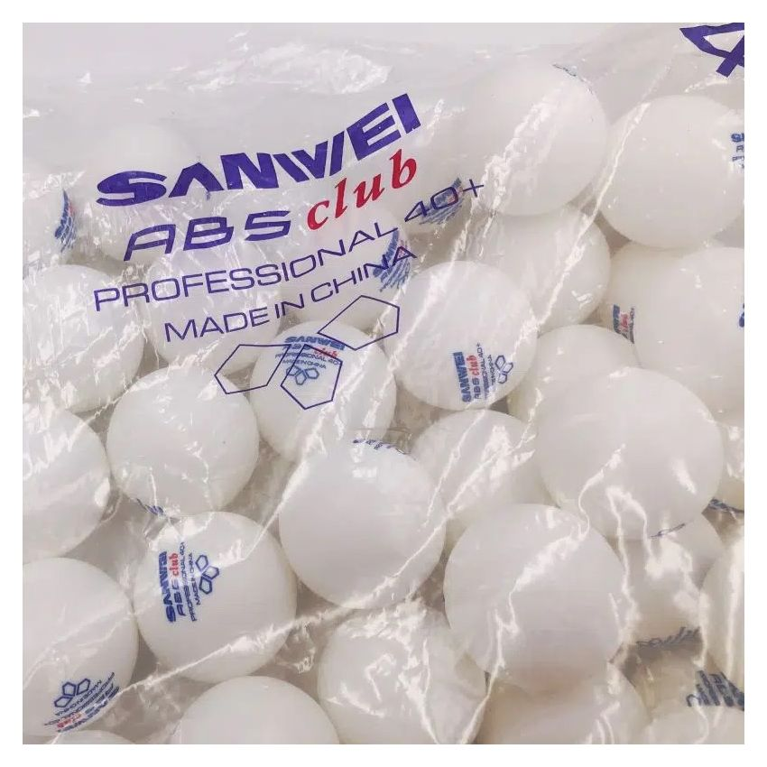 Table Tennis Ball - Sanwei ABS Club Training (100pcs) QE
