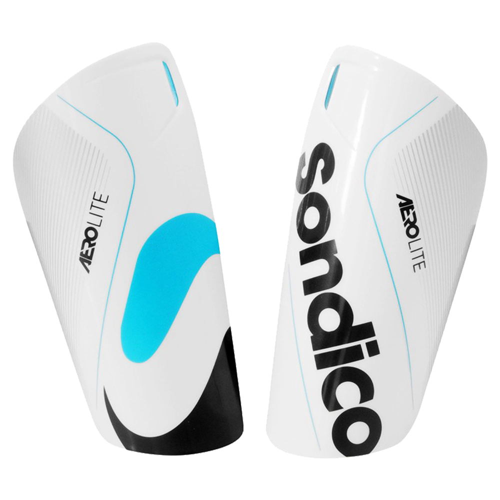 Football Shinguard - Sondico Aerolite (White/Black) CQ