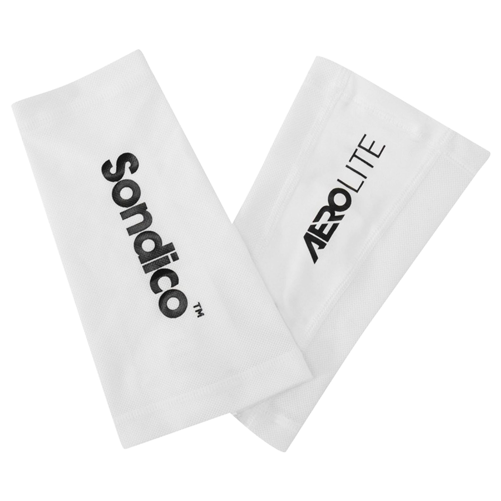 Football Shinguard - Sondico Aerolite (White/Black) CQ