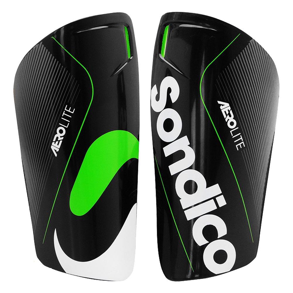 Football Shinguard - Sondico Aerolite (White/Black) CQ