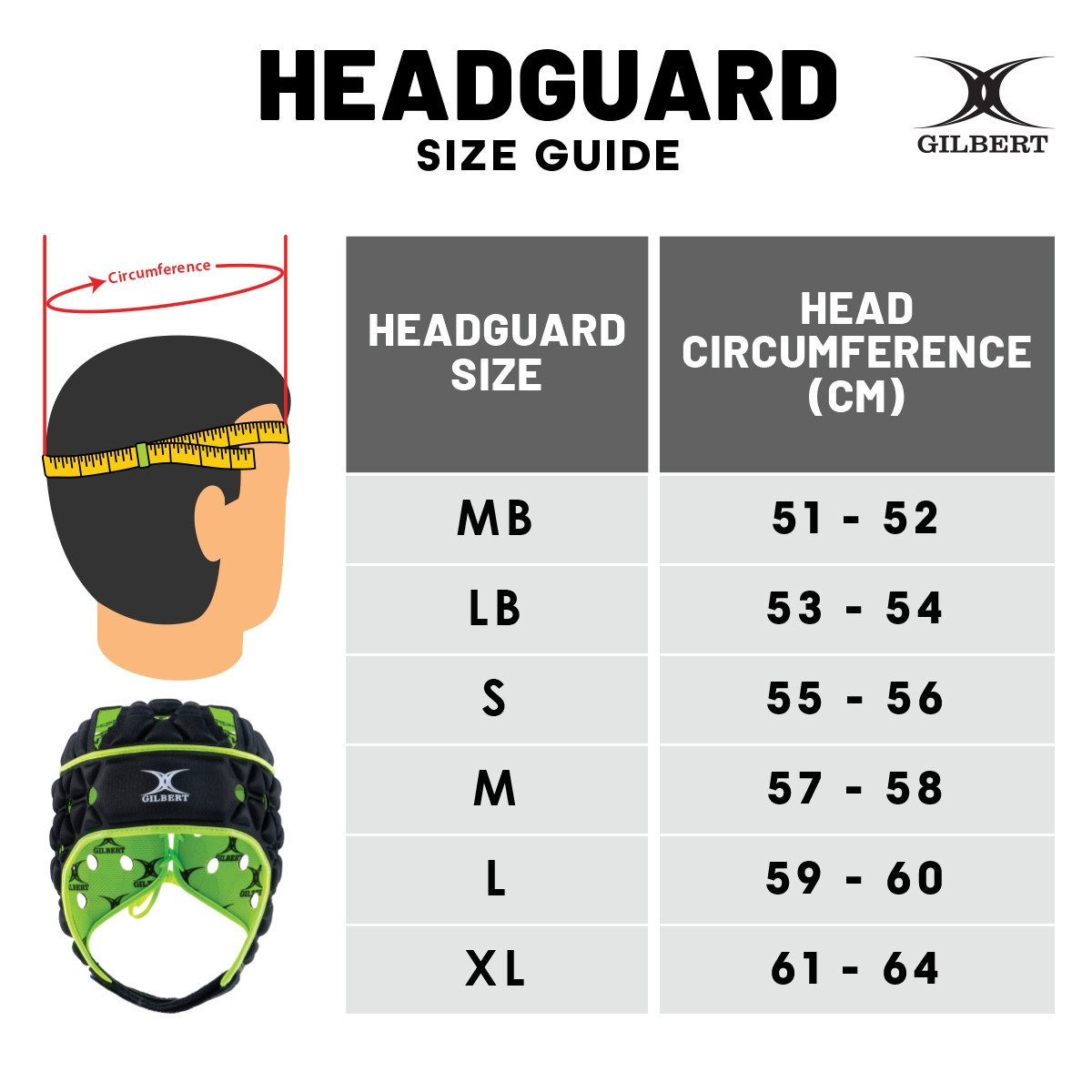 Rugby Headguard - Gilbert Air KQ