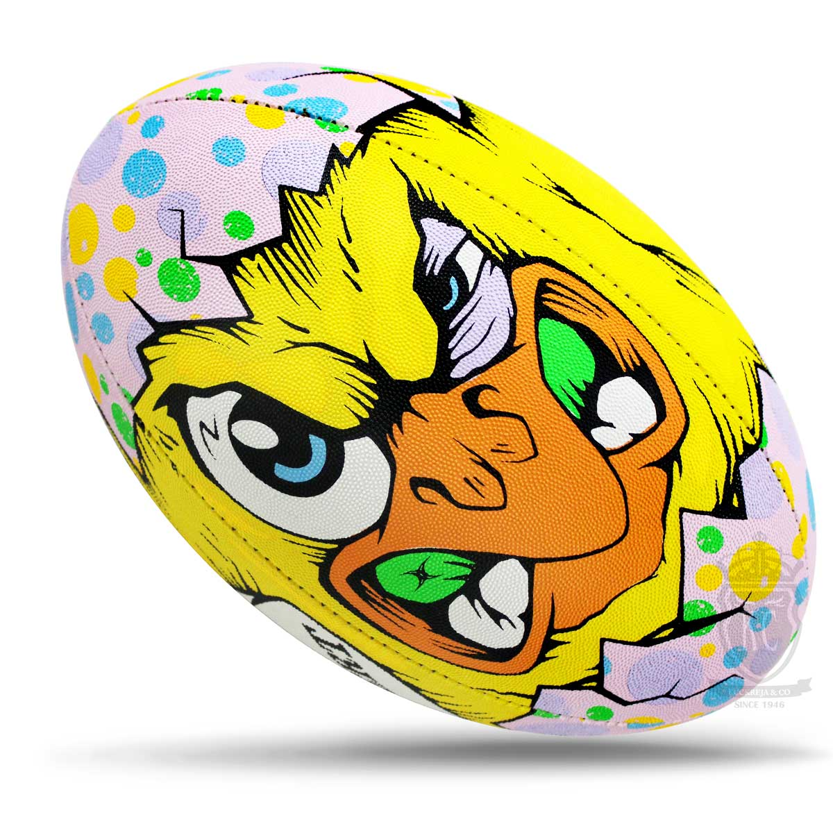Rugby Ball Size 5 - Gilbert Angry Chicken KQ
