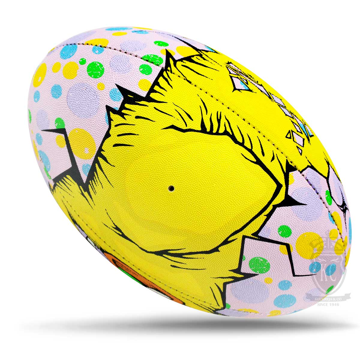 Rugby Ball Size 5 - Gilbert Angry Chicken KQ