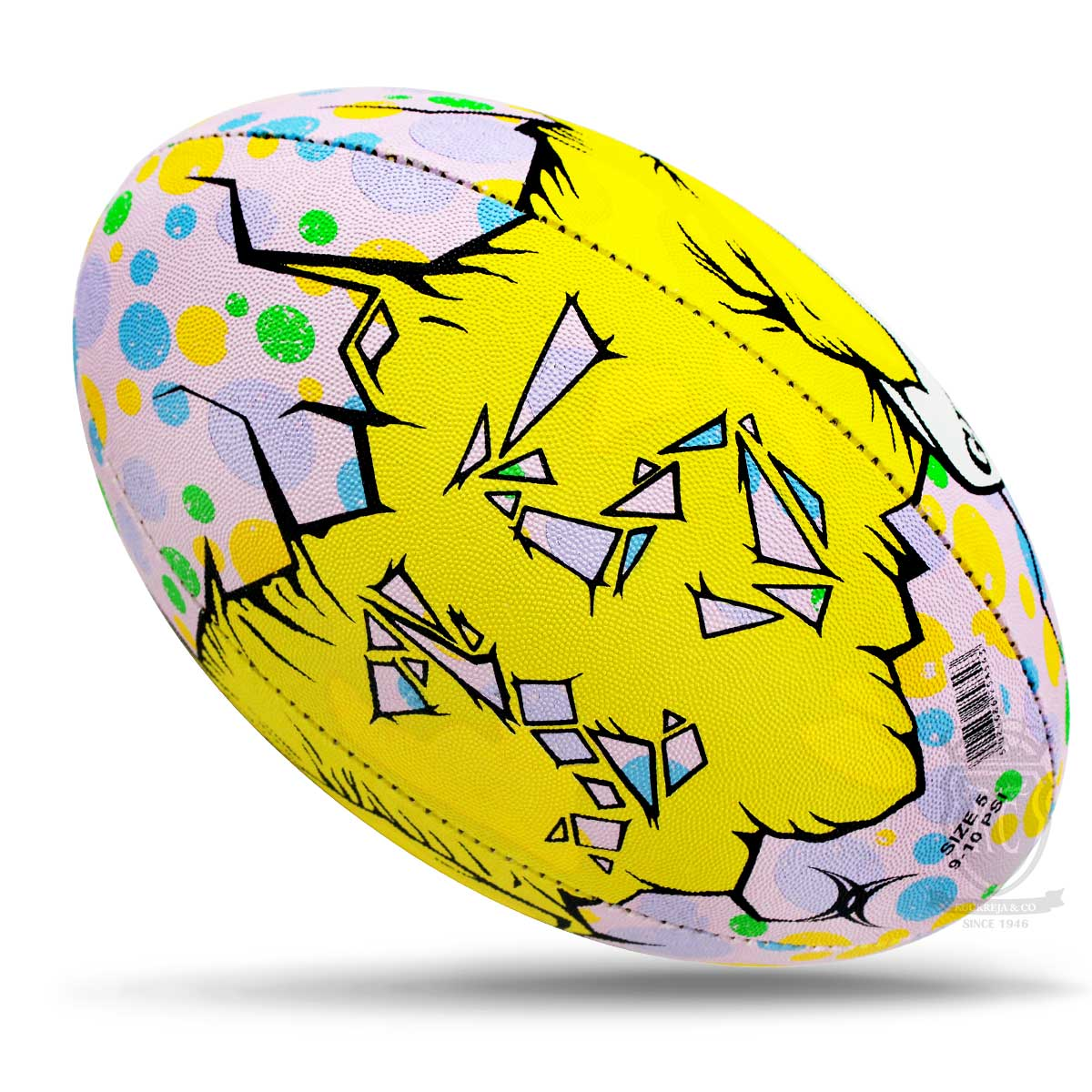 Rugby Ball Size 5 - Gilbert Angry Chicken KQ
