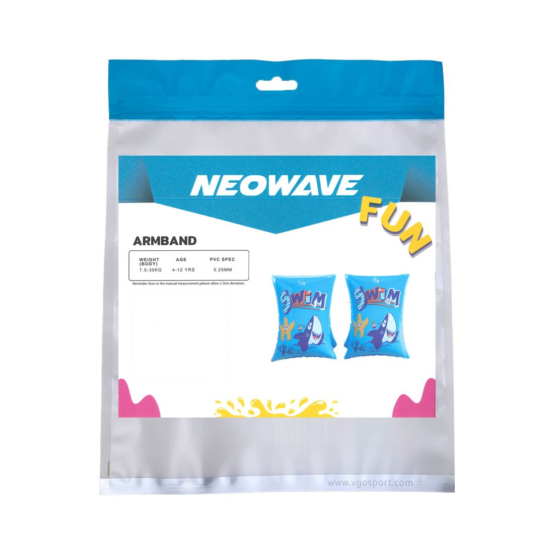 Swim Arm Band - Neowave Inflatable (4-12 YR)