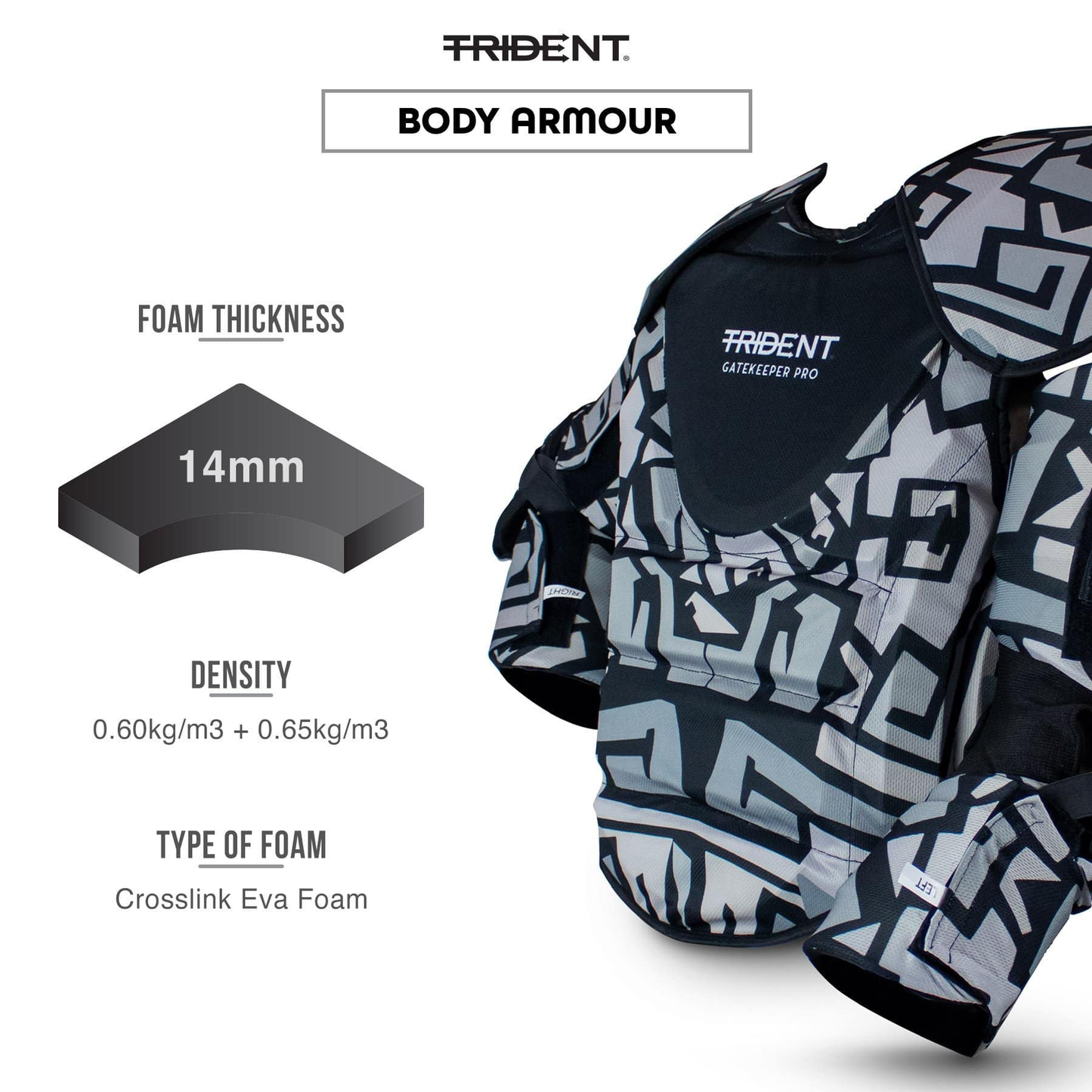 Hockey Goalie Body Armour - Trident Gatekeeper Pro KQ