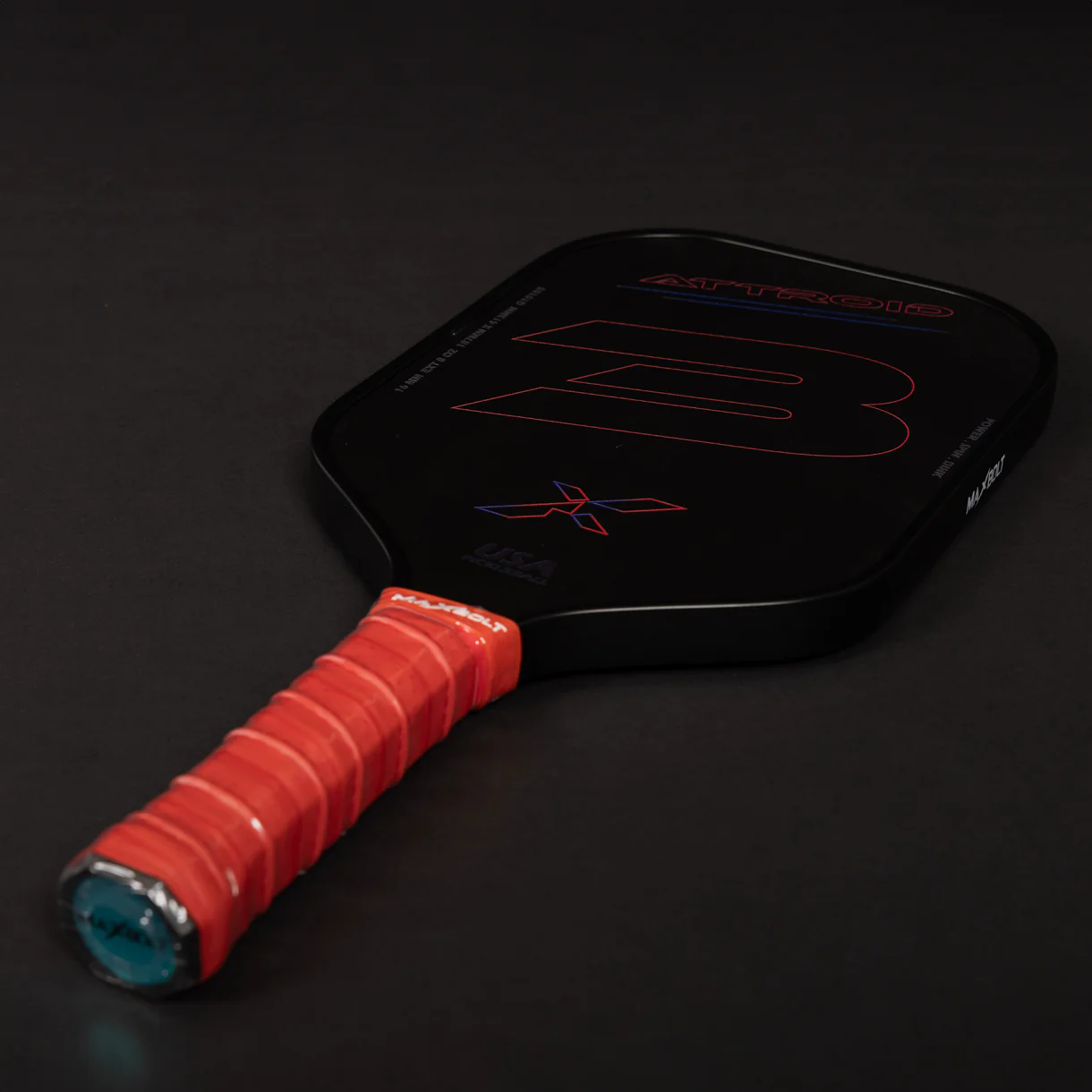 Pickleball Paddle Fiberglass - Maxbolt ATTROID (Free 2pcs Ball + Grip + Edge Guard + Slim Bag) PQ