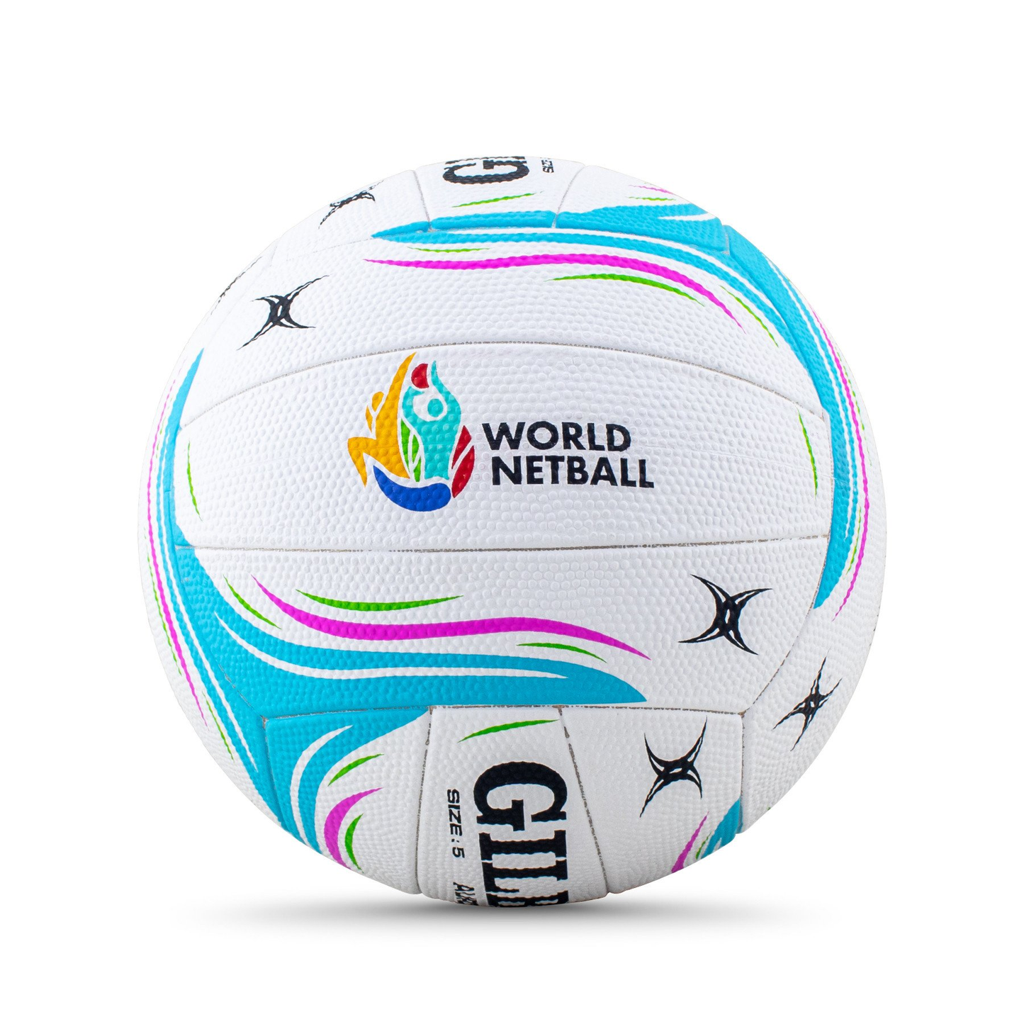 Netball Ball Size 5 - Gilbert Aurora Match KQ