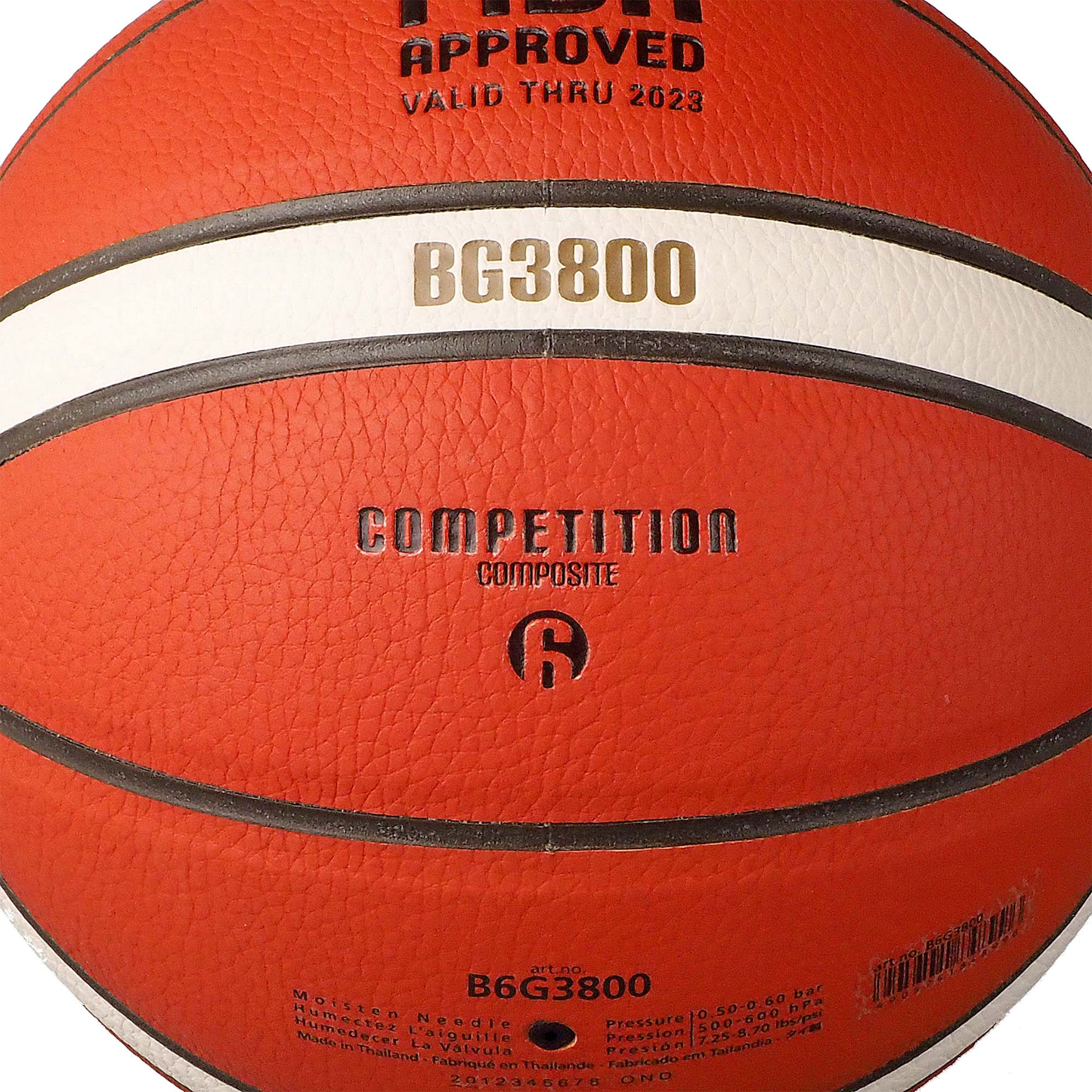 Basketball Size 6 - Molten B6G3800 Composite Leather (FIBA) (MSSM)