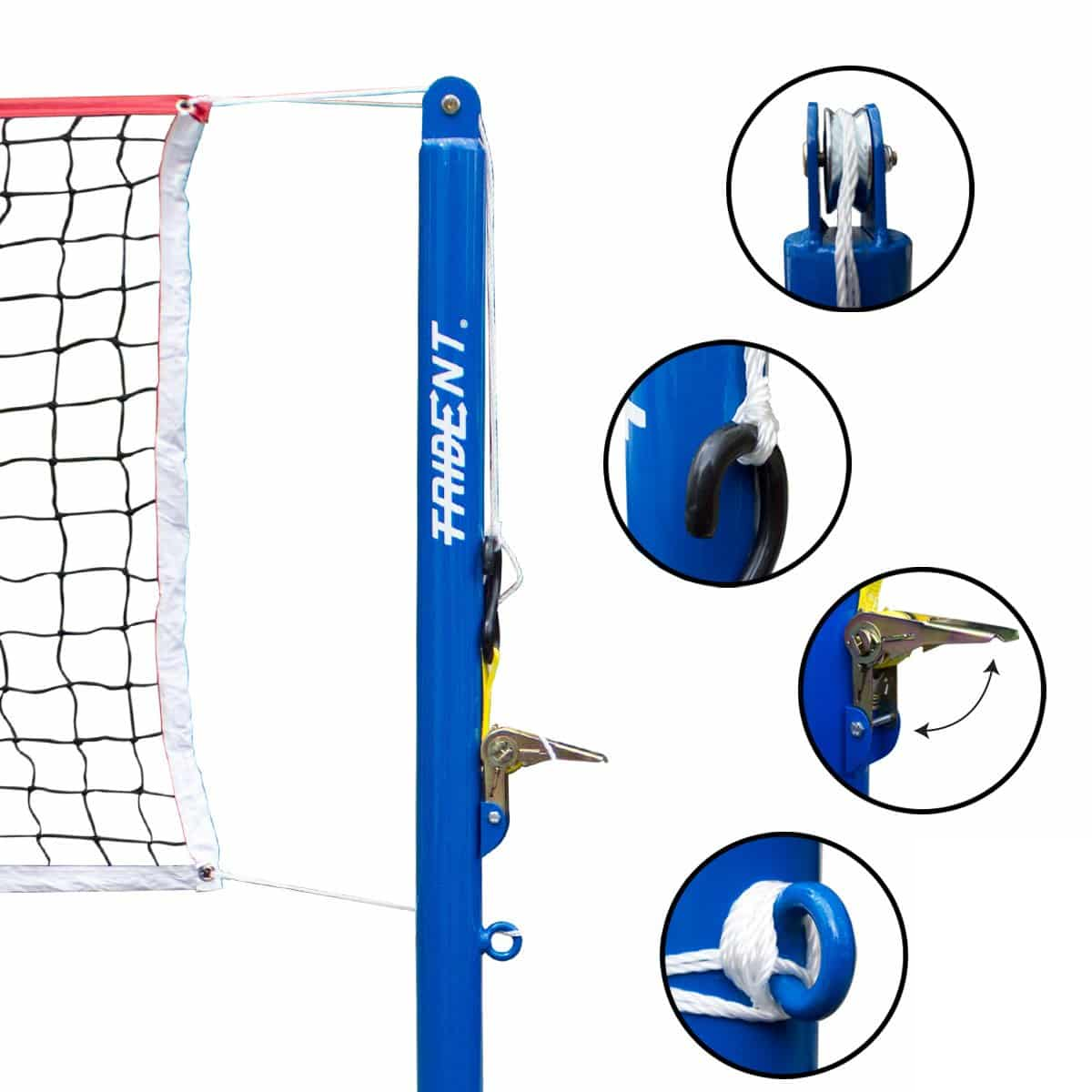 Badminton Post - Trident + Weight + Wheels KQ