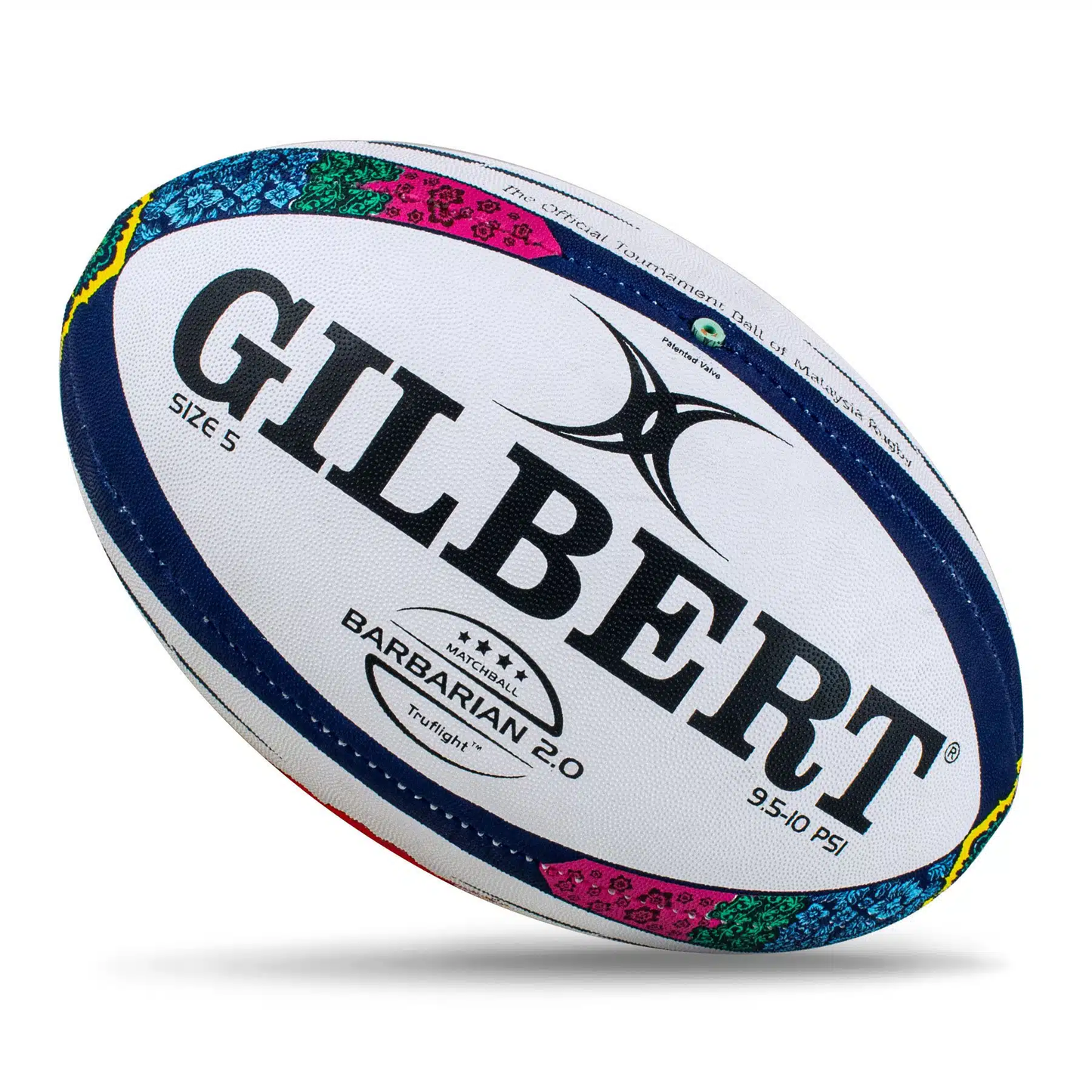 Rugby Ball Size 5 - Gilbert Barbarian 2.0 Wau Bulan KQ