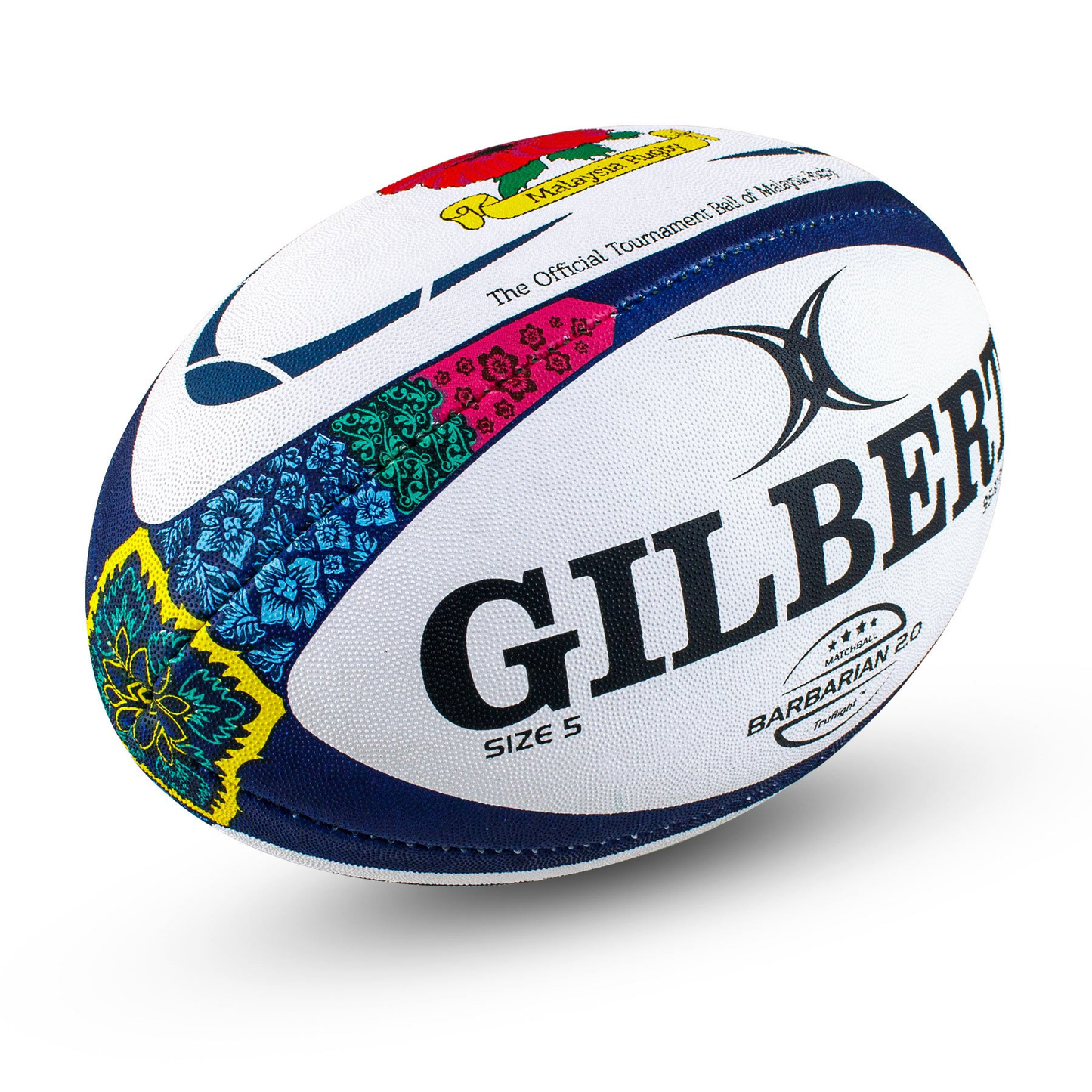 Rugby Ball Size 5 - Gilbert Barbarian 2.0 Wau Bulan KQ