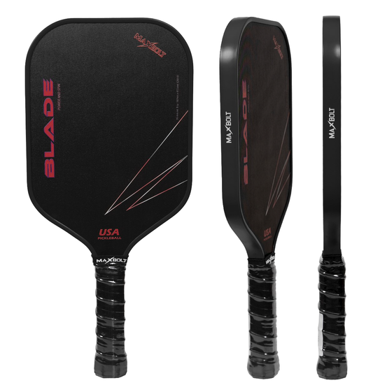 Pickleball Paddle Fiberglass - Maxbolt Blade (Free 2pcs Ball + Grip + Nylon Cover) PQ