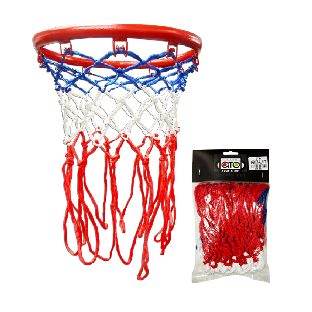 Basketball Net - GTO Poly Pack (Tri-color) (1 Pair) CQ