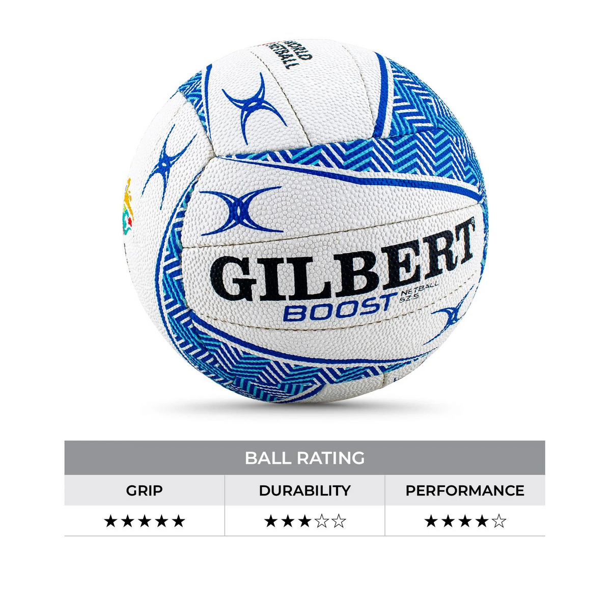 Netball Ball Size 5  - Gilbert Boost Pro KQ