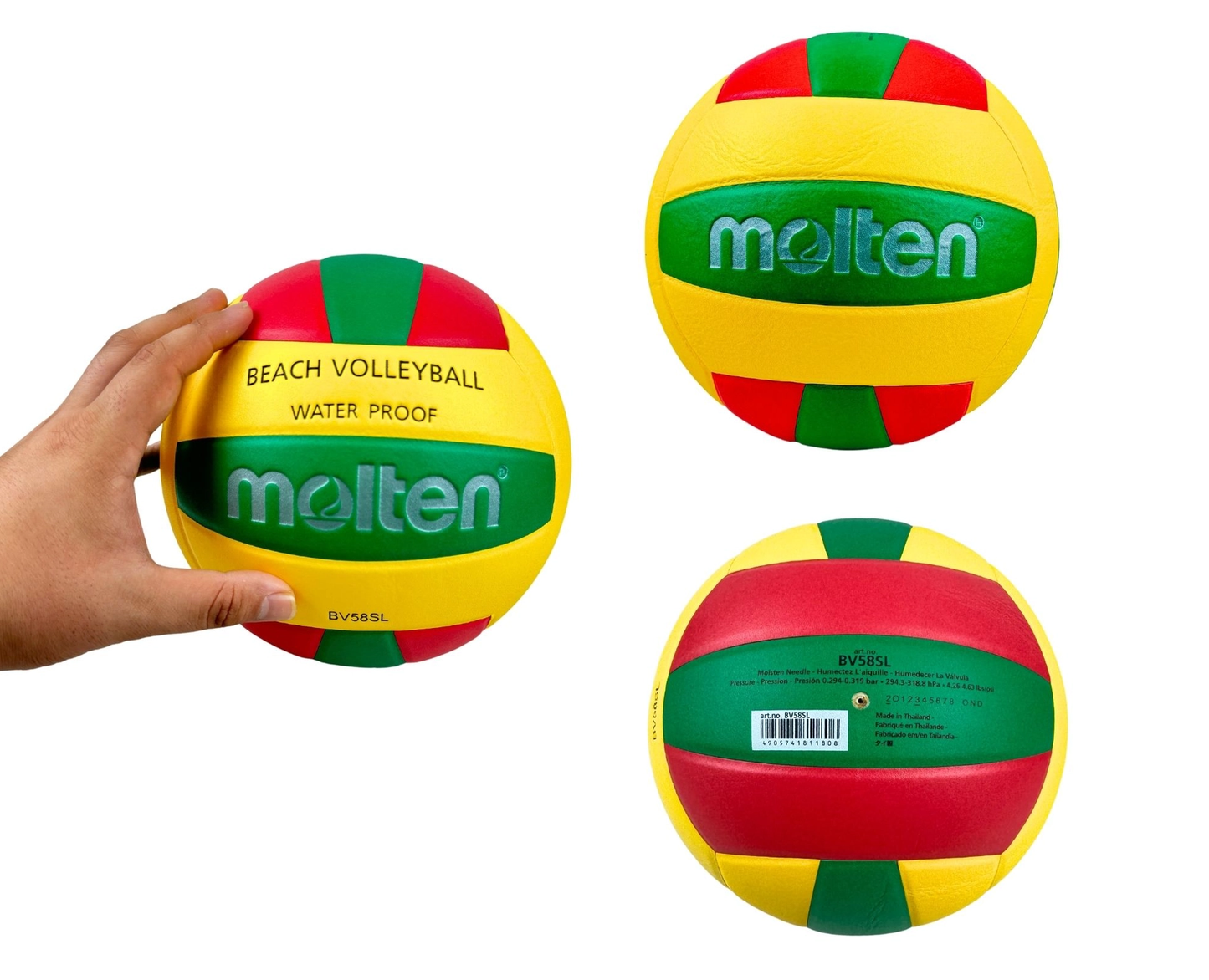 Beach Volleyball Size 5 - Molten BV58SL Laminated
