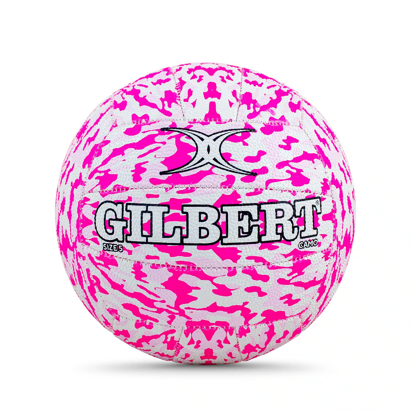 Netball Ball Size 4/5 – Gilbert Pink Camo KQ