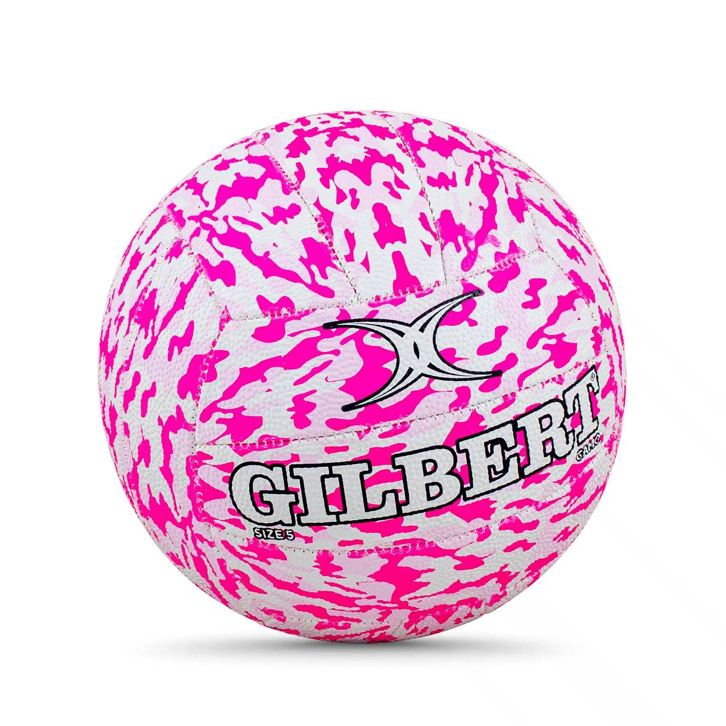 Netball Ball Size 4/5 – Gilbert Pink Camo KQ