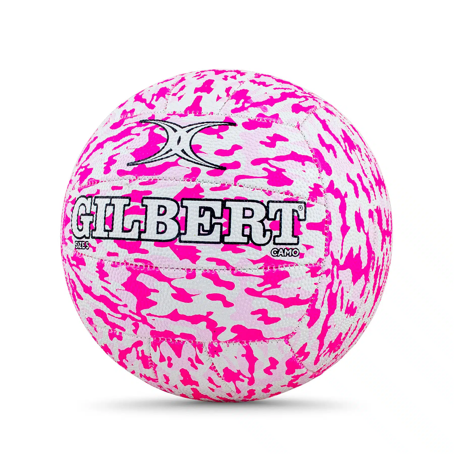 Netball Ball Size 4/5 – Gilbert Pink Camo KQ